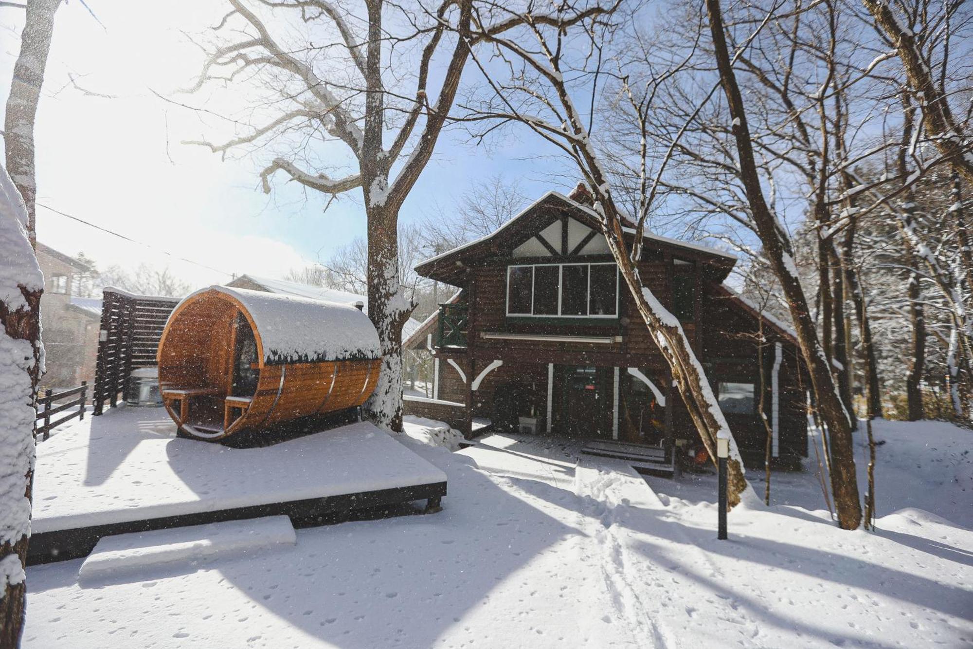 Nasu Terrace Mana 森のバレルサウナとbbqグリル Villa Eksteriør bilde